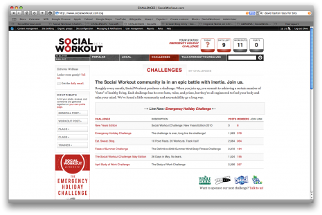 The New Challenges Page